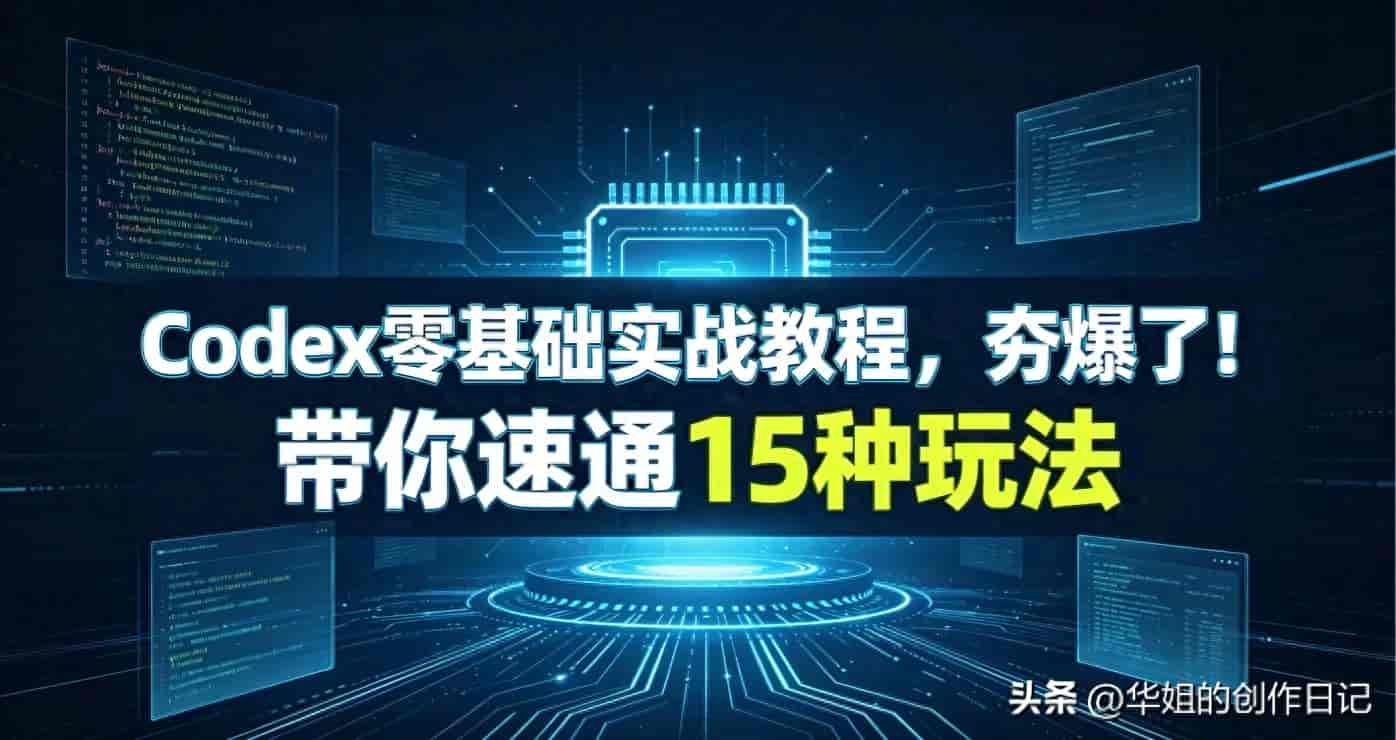 Codex零基础实战教程,夯爆了!带你速通15种玩法