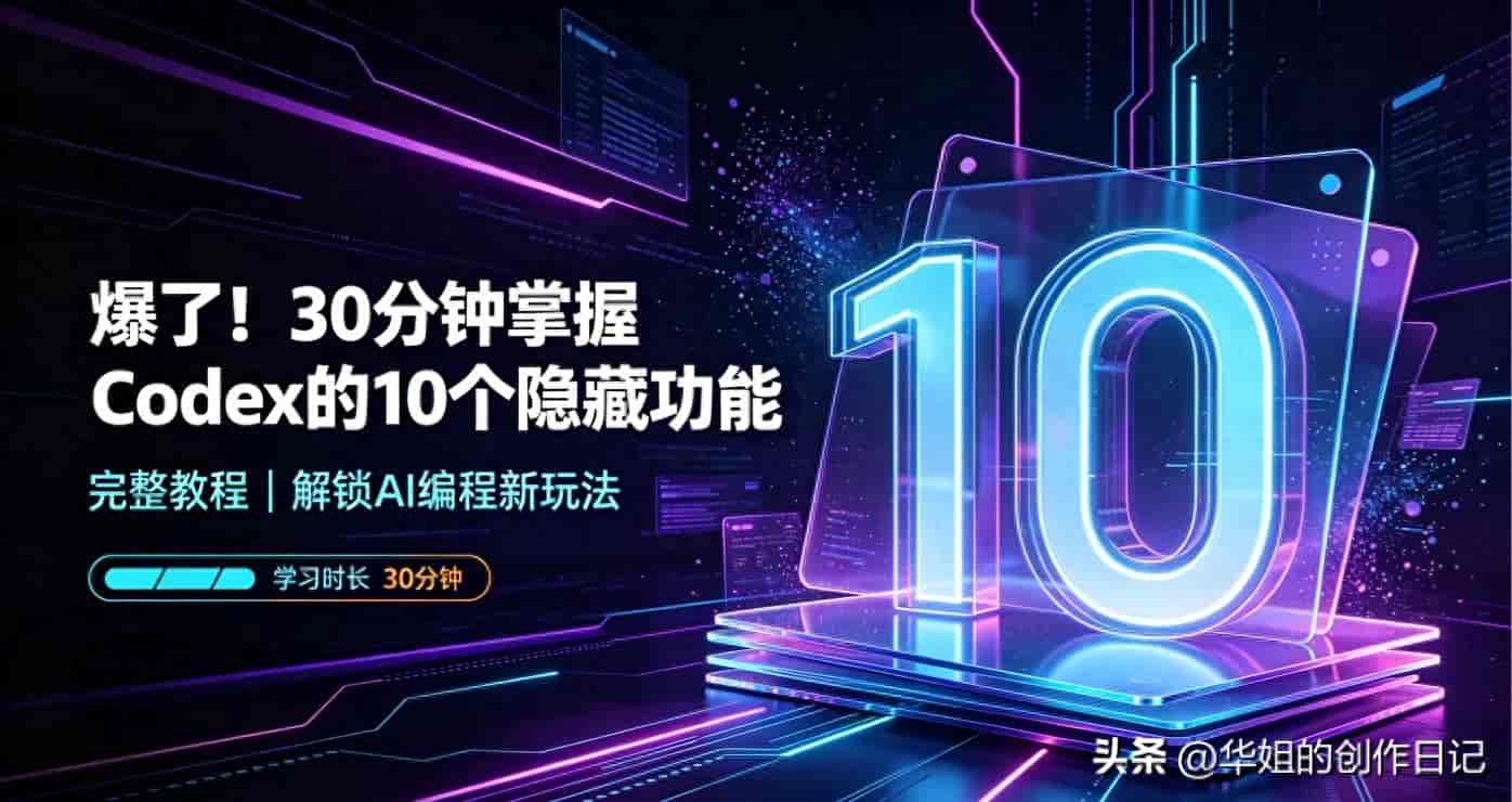 🐮爆了！30分钟掌握Codex的10个隐藏功能（完整教程）