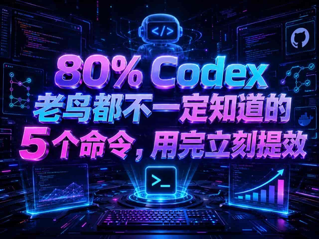 80% Codex 老鸟都不必定知道的 5 个命令,用完立刻提效,附使用场景