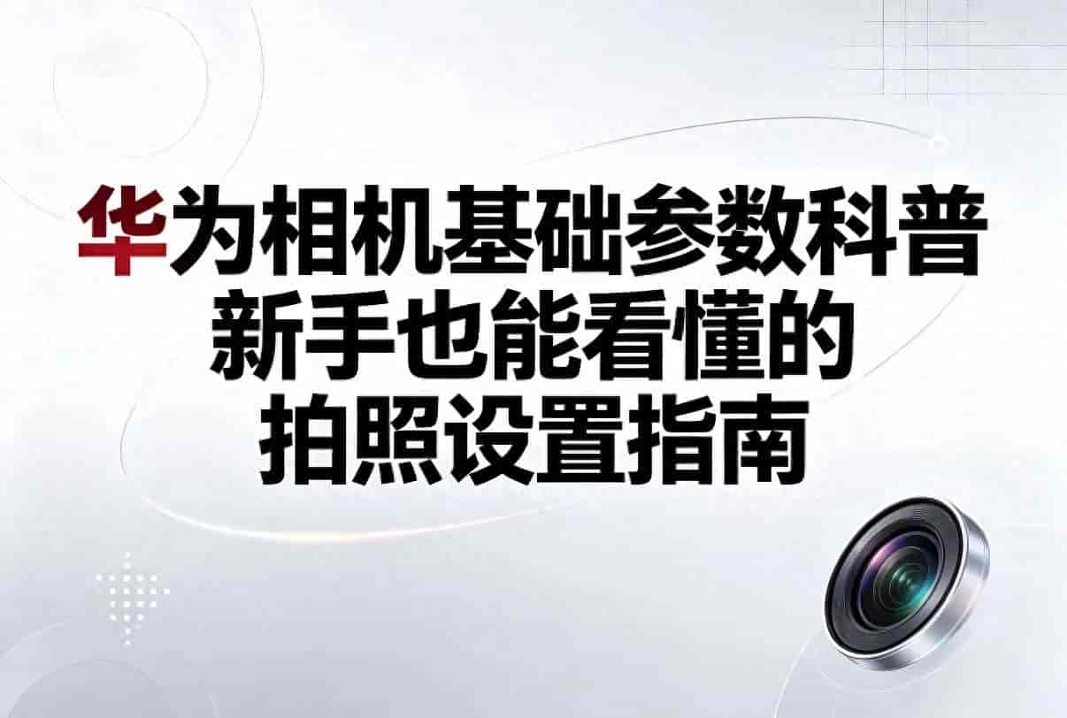 华为相机基础参数科普，新手也能看懂的拍照设置指南