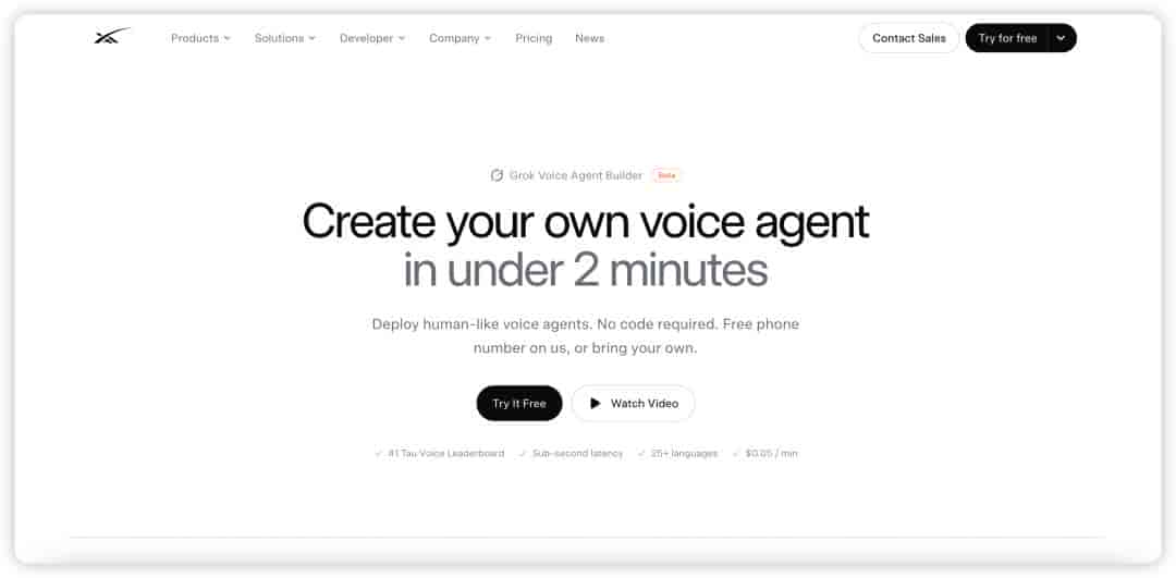 AI · 两分钟创建属于自己的 AI 语音助手 Grok Voice Agent Builder