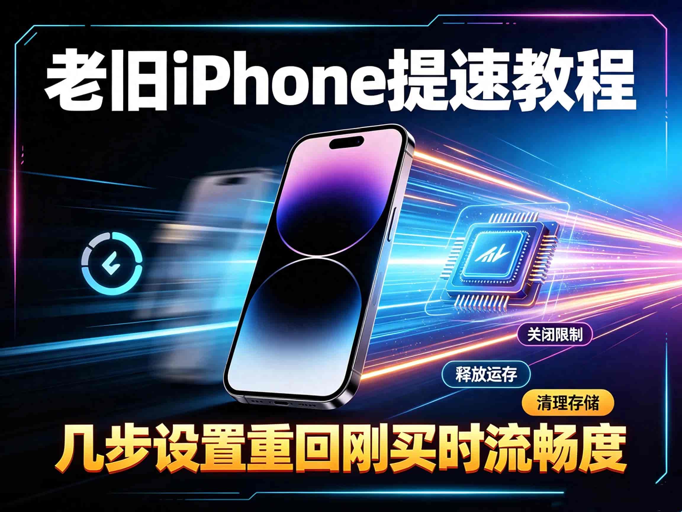 老旧iPhone提速教程，几步设置重回刚买时流畅度