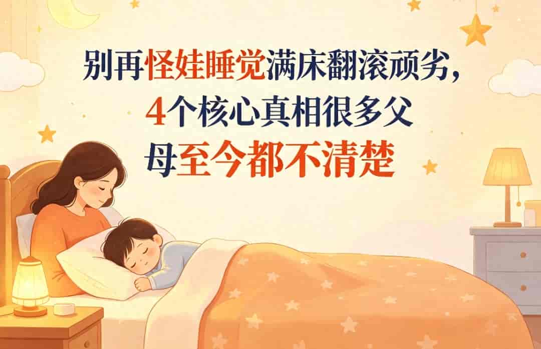 别再怪娃睡觉满床翻滚顽劣,4个核心真相许多父母至今都不清楚