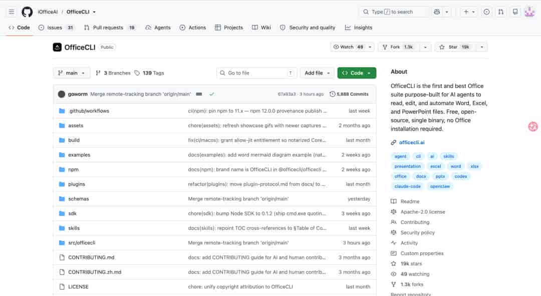 OfficeCLI:让 AI Agent 直接读写 Office 文档的工具