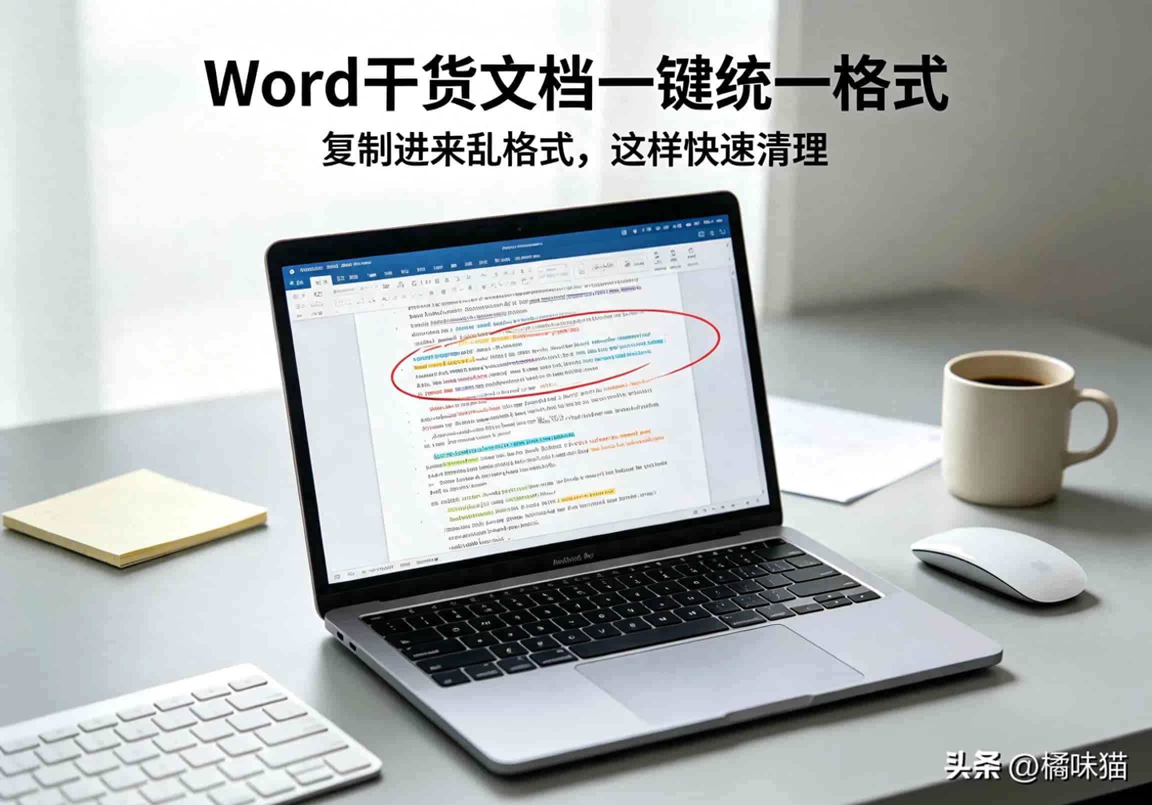 Word干货图文一键统一格式，不用逐段调整