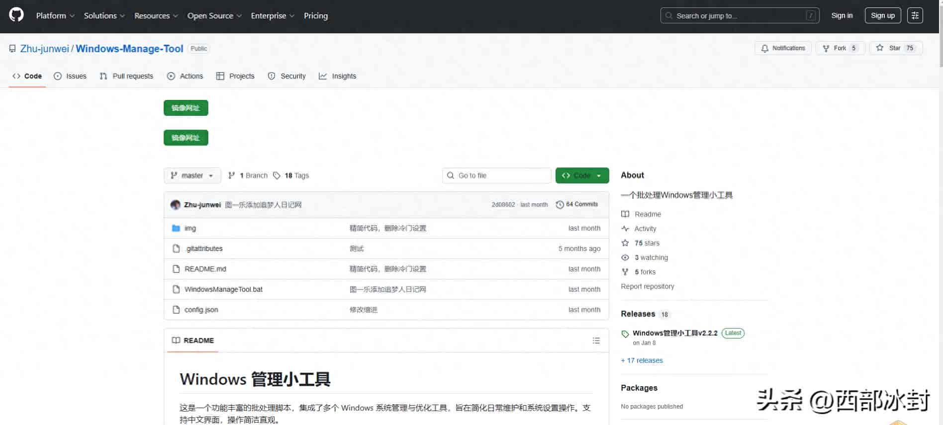 Windows Manage Tool：全中文系统设置与优化工具