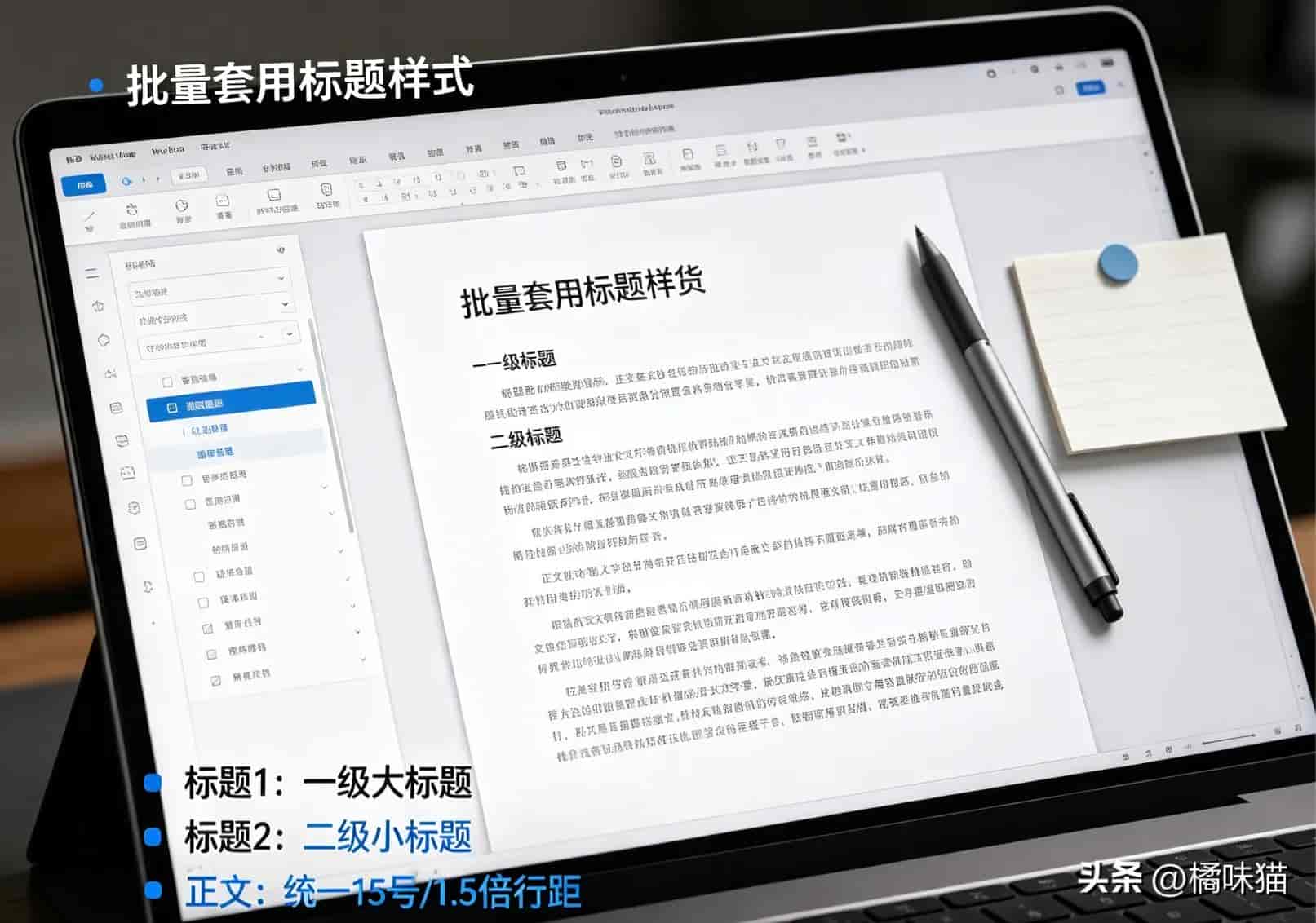Word干货图文一键统一格式,不用逐段调整