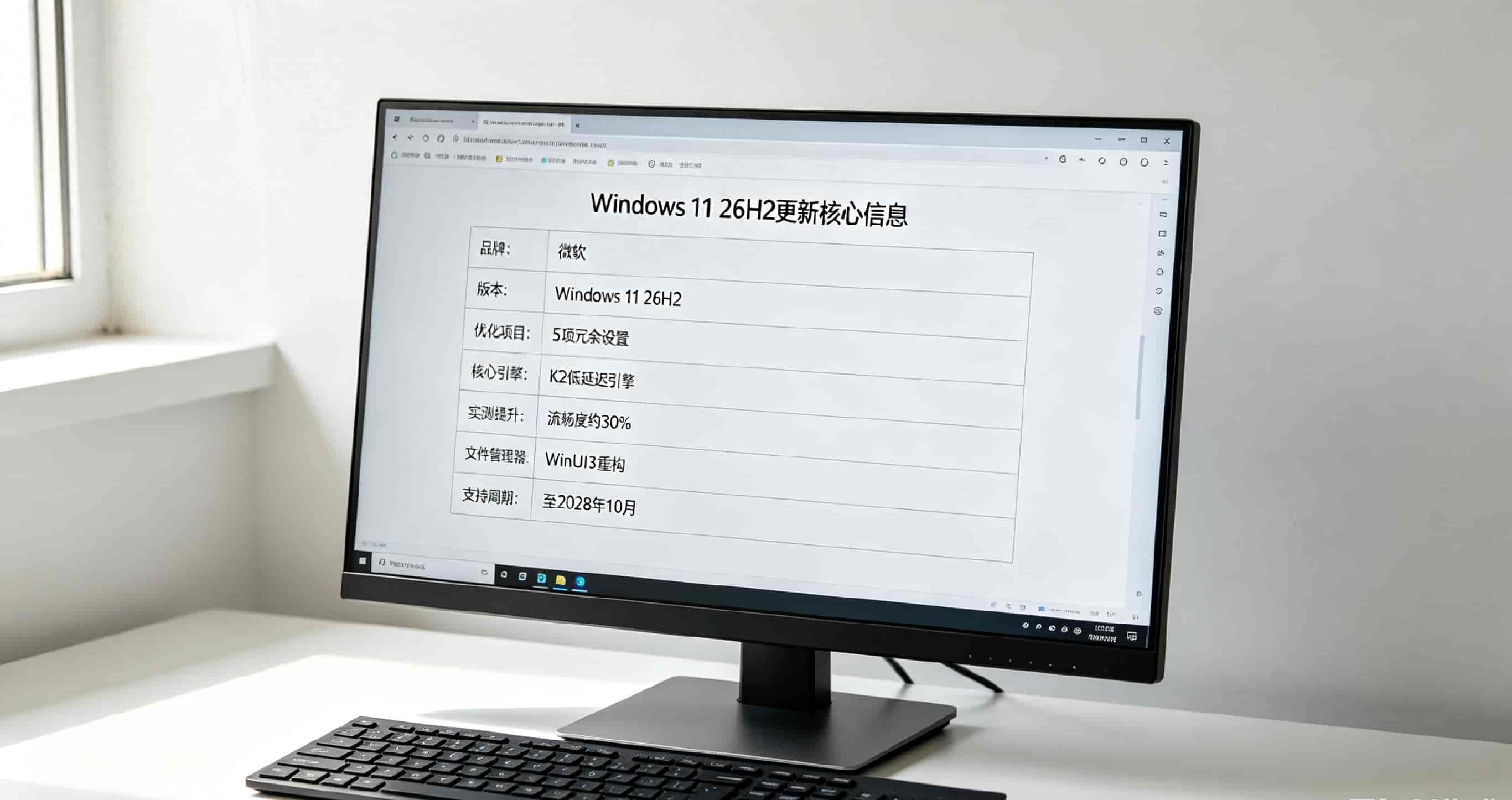Windows 11 26H2已推送更新，优化5个冗余设置，整机流畅度暴涨30%