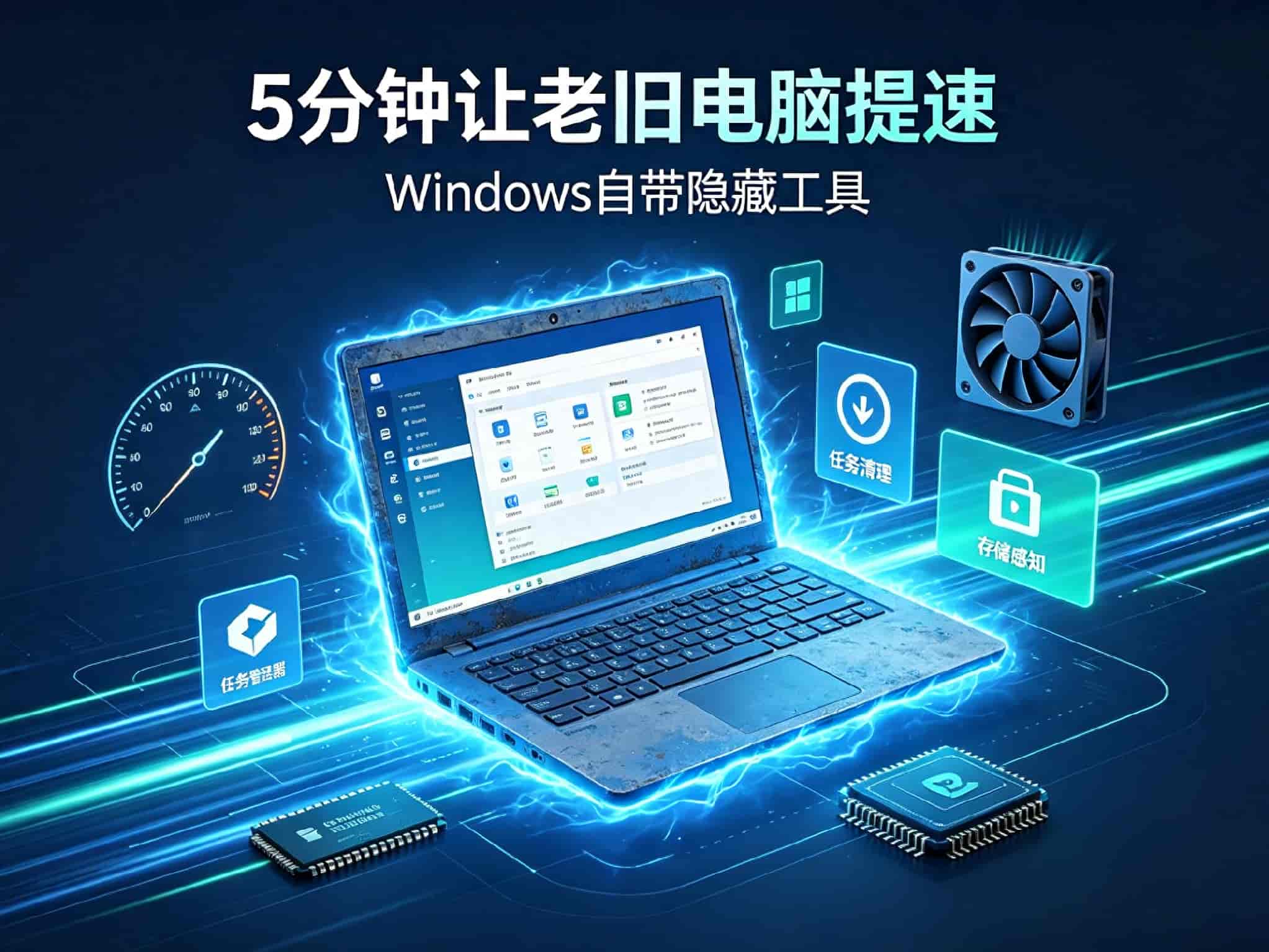 微软藏得太深！5分钟简单设置，老旧Windows电脑直接满血复活