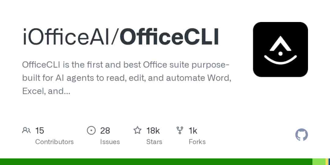 1.8 万星的 OfficeCLI:终于AI 可轻松操作 Word、Excel 和 PPT 了