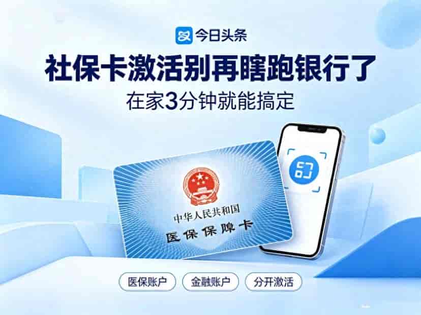 社保卡激活不用扎堆跑银行!在家3分钟快速办结