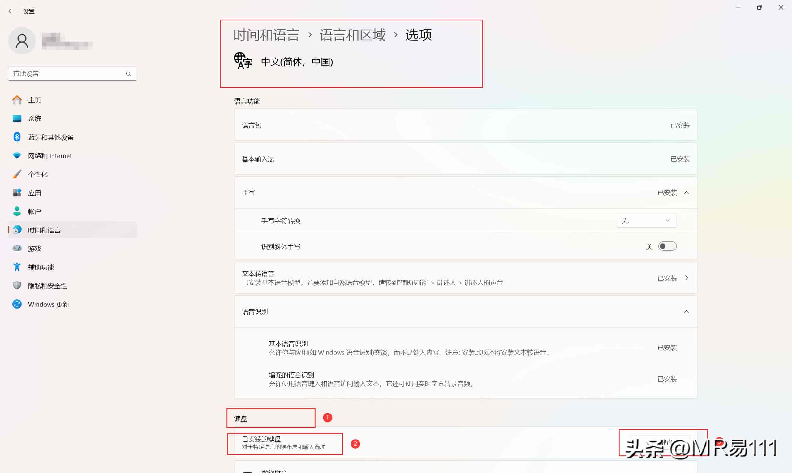 Windows 11 设置输入法