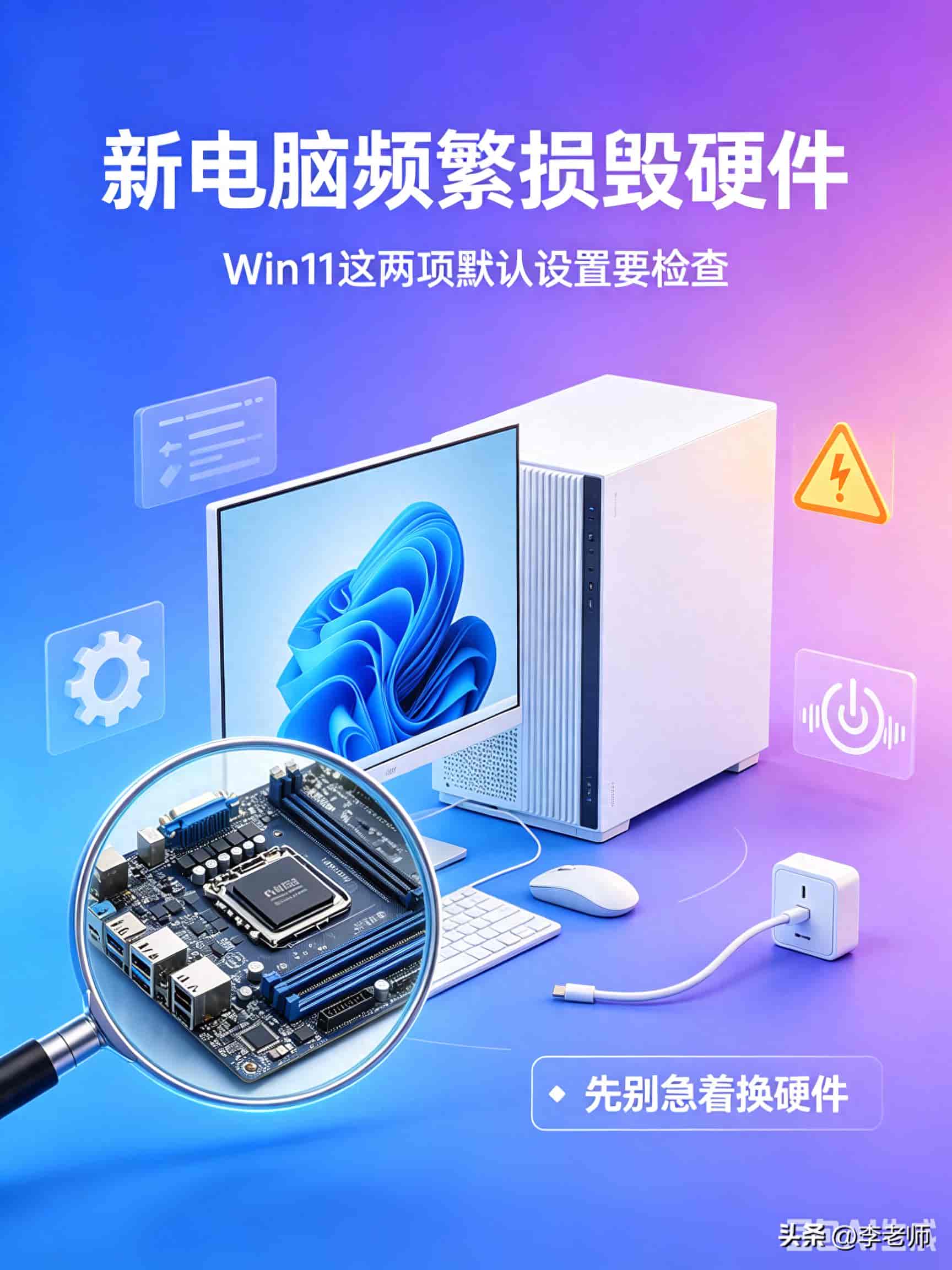 新电脑频繁损毁硬件，Win11暗藏两项设置，不少玩家踩中大坑
