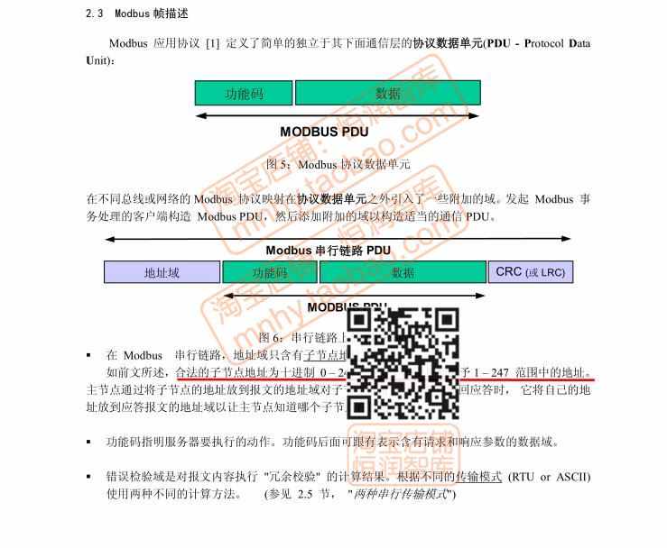 Modbus通信协议RS485源代码主机例程从机STM32源码案例程序F103
