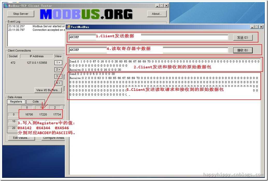 0137 C# 使用TCP IP与modbus通讯示例源码