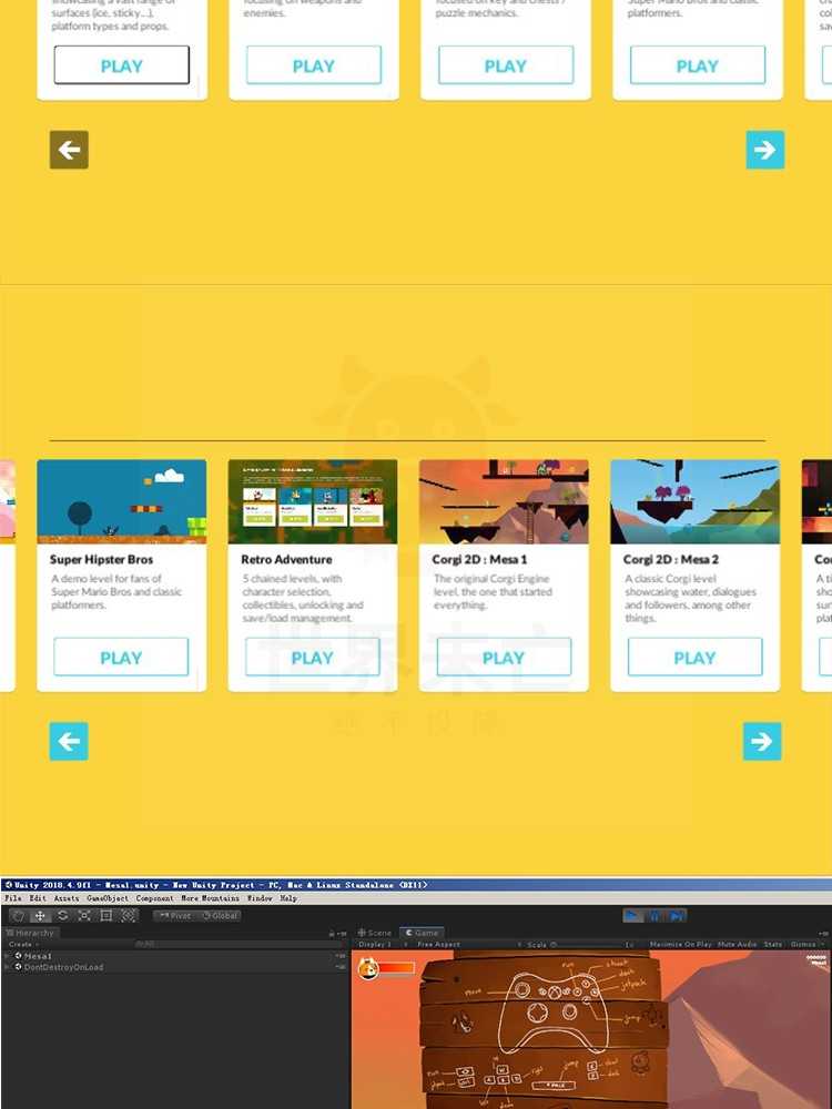Unity3D源码2D横版冒险卡通射击小游戏闯关完整项目包U3D素材资源