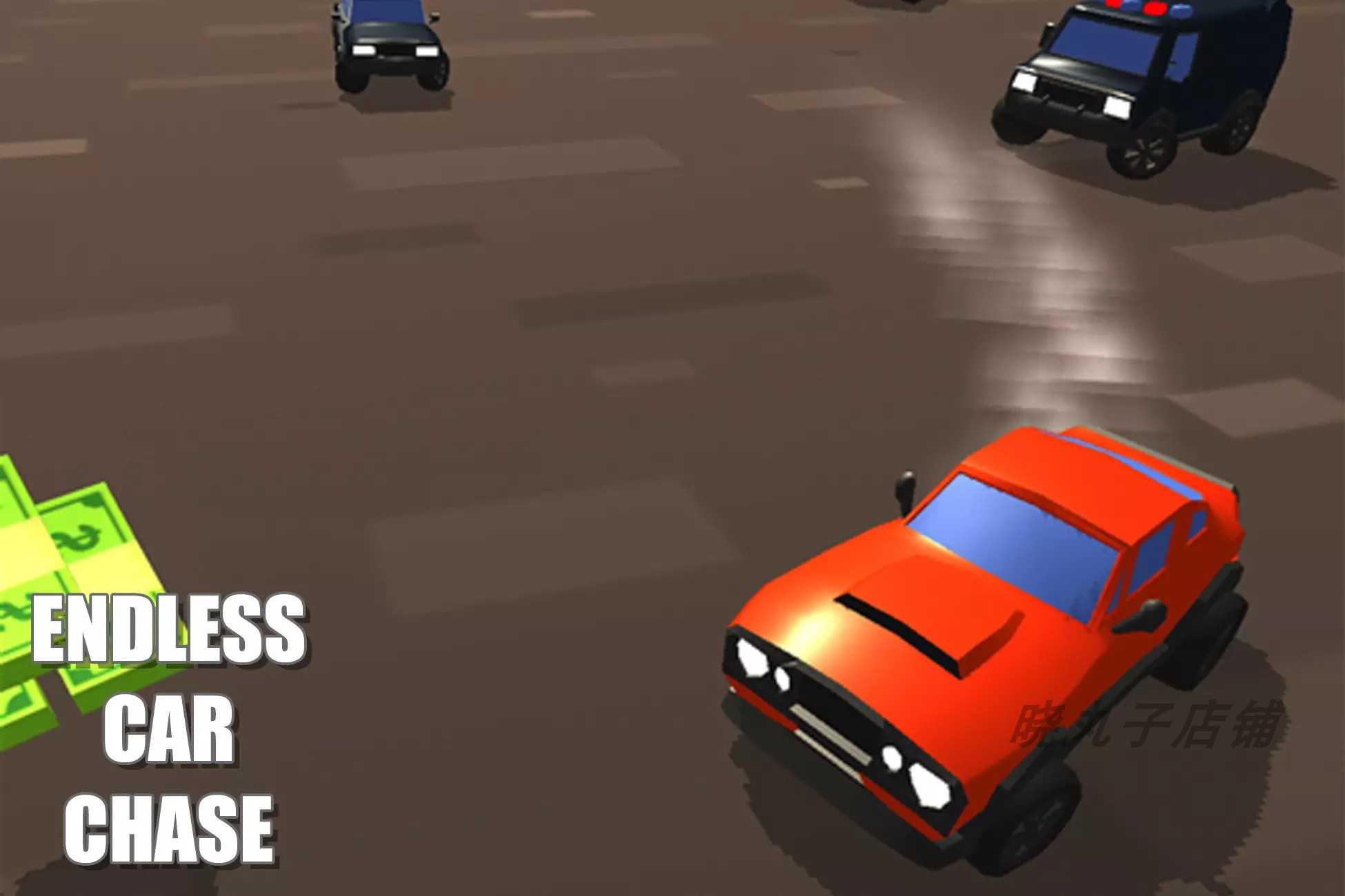 Unity 赛车追逐游戏源码 Endless Car Chase Game Template1.3