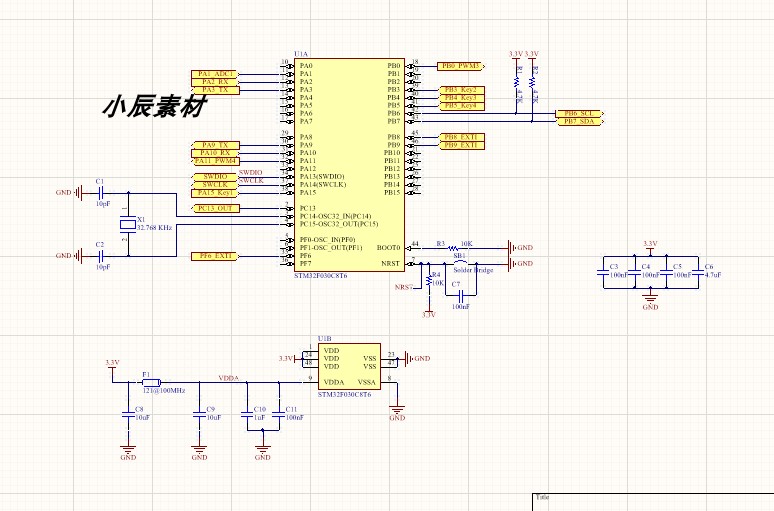 STM32F103C8T6智能手表PCB+原理图+源码心率氧饱和度加速度检测