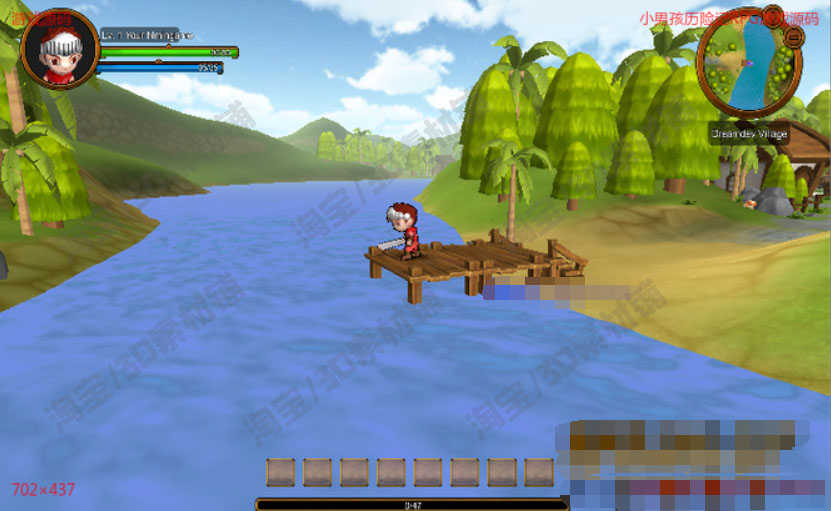 Unity3D动作RPG小男孩历险记游戏项目源码 U3D人物操作设计素材