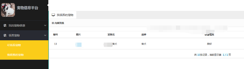 java宠物领养信息管理系统jsp bs宠物猫狗店救助中心web源码mysql