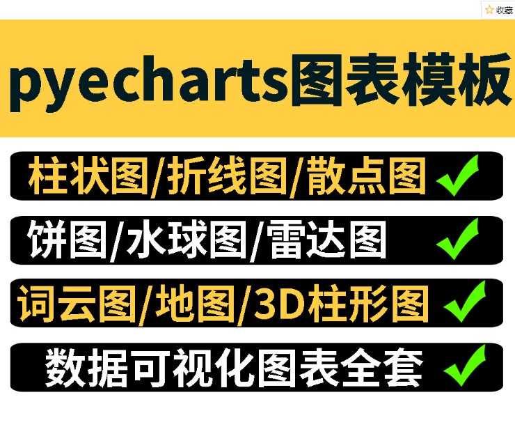 python模板 编程pyecharts数据可视化源码图表模板云图全套
