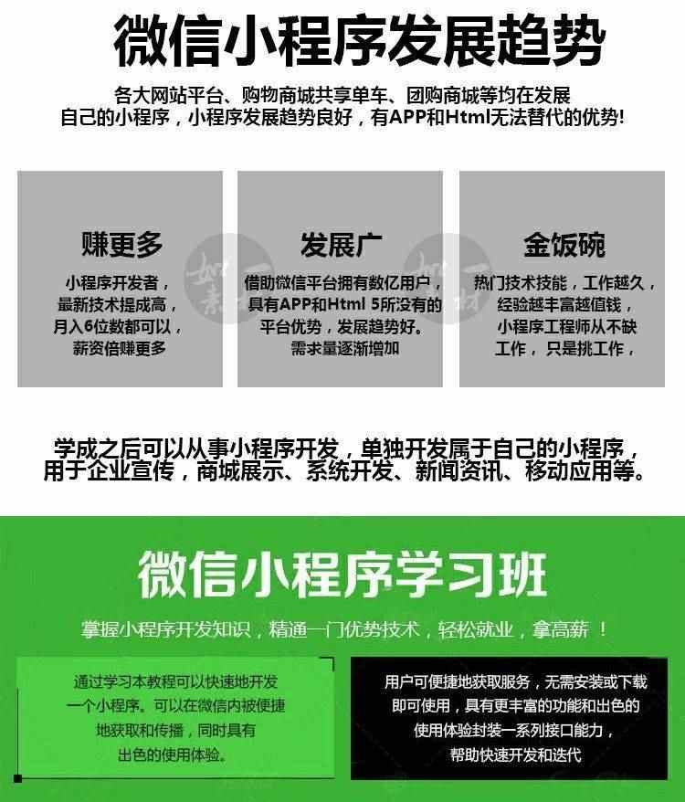 小程序视频教程小程序源码开发制作工具基础精通实战应用
