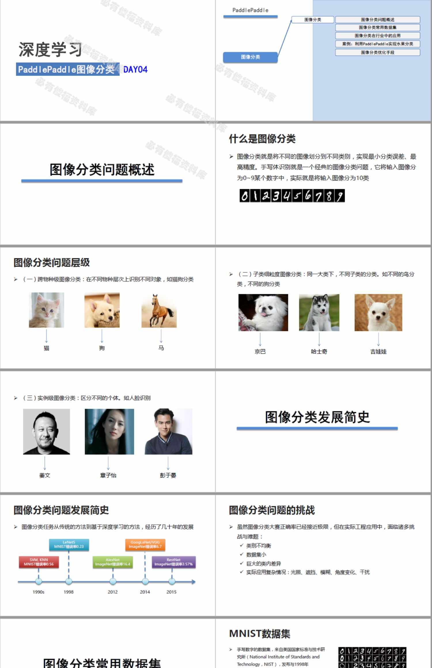 飞浆机器学习实例教程Paddle人工智能深度学习项目实战源码+大纲