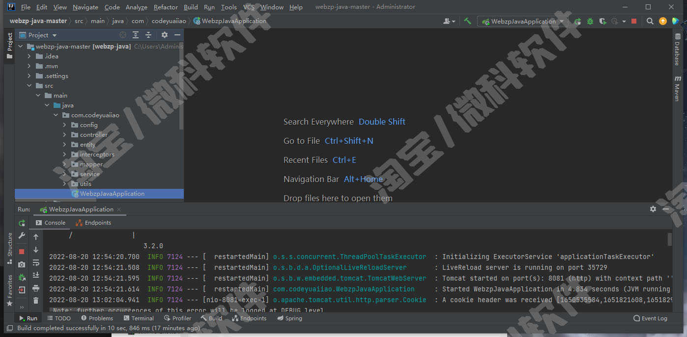 springboot+vue求职招聘管理系统java企业用户权限简历mysql源码