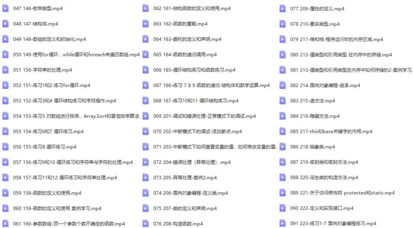 unity 3d 视频教程合集入门到精通C#特效源文件游戏素材开发案例