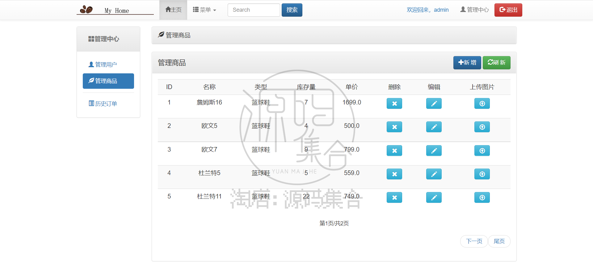 Java在线购物鞋城商城系统源码Jsp项目JavaWeb Servlet购物车