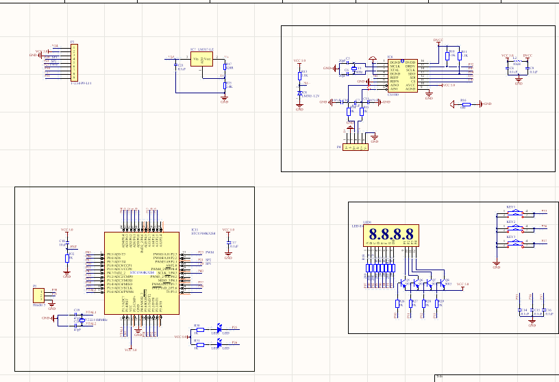 可调量程智能压力开关PCB+原理图+源码!!!STC15单片机