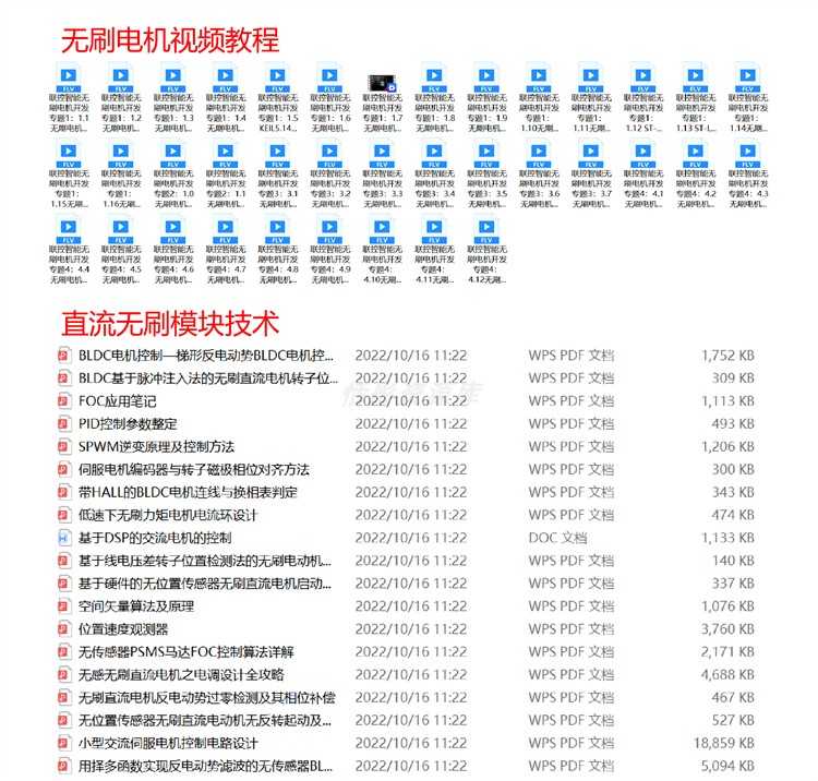 直流无刷电机FOC控制器项目资料解决方案原理图实例源码视频教程