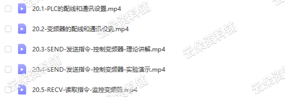 Modbus视频教程通讯通信协议源码串口开发工控零基础自学培训资料