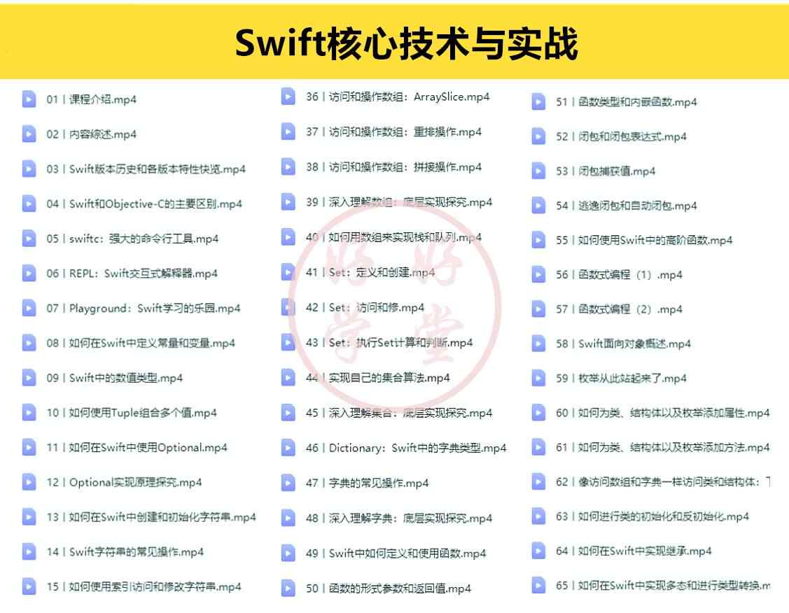 iOS视频教程开发资料OC/swift5源码项目苹果app开发Object-C2022