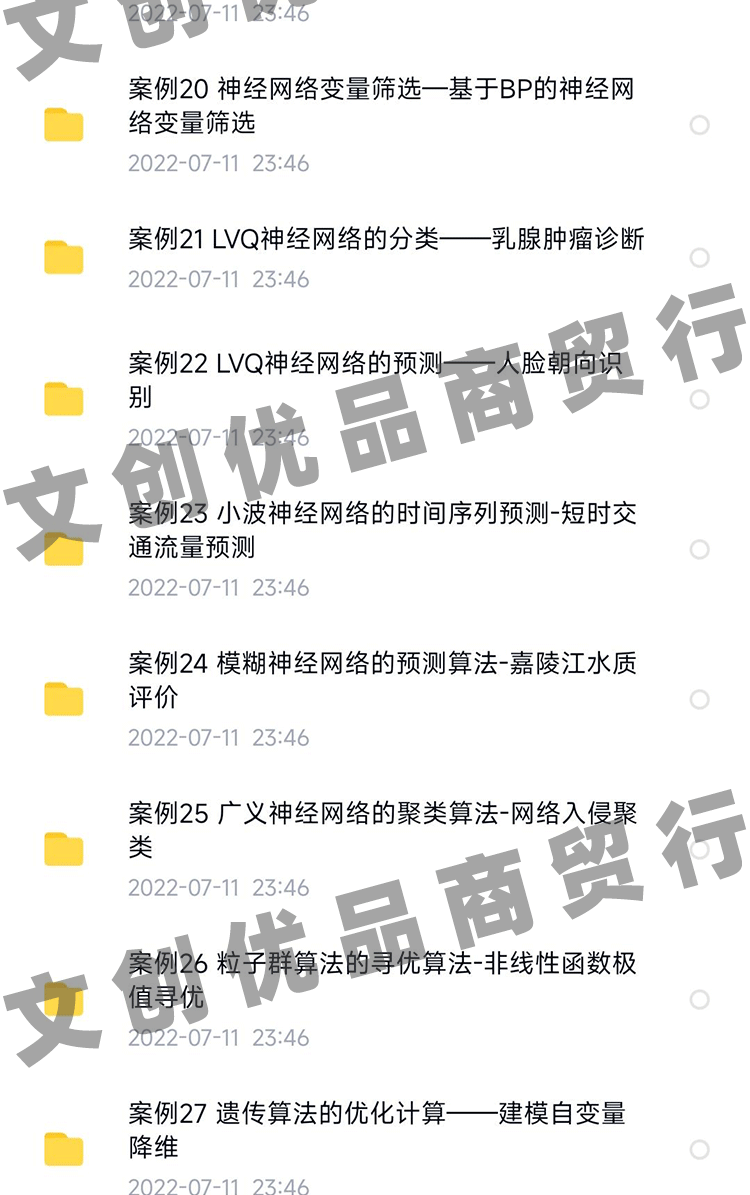 30个matlab神经网络案例分析说明源码BP遗传算法分类器RBF回归