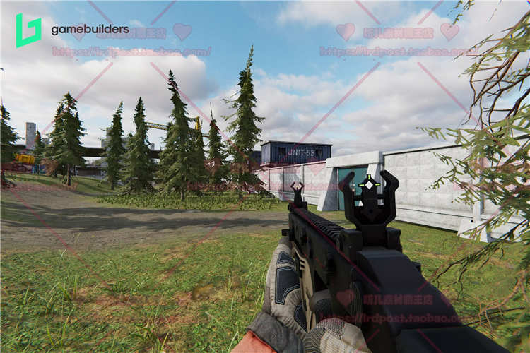 Unity3D 第一人称射击游戏模板 武器场景动画工程源文件代码素材