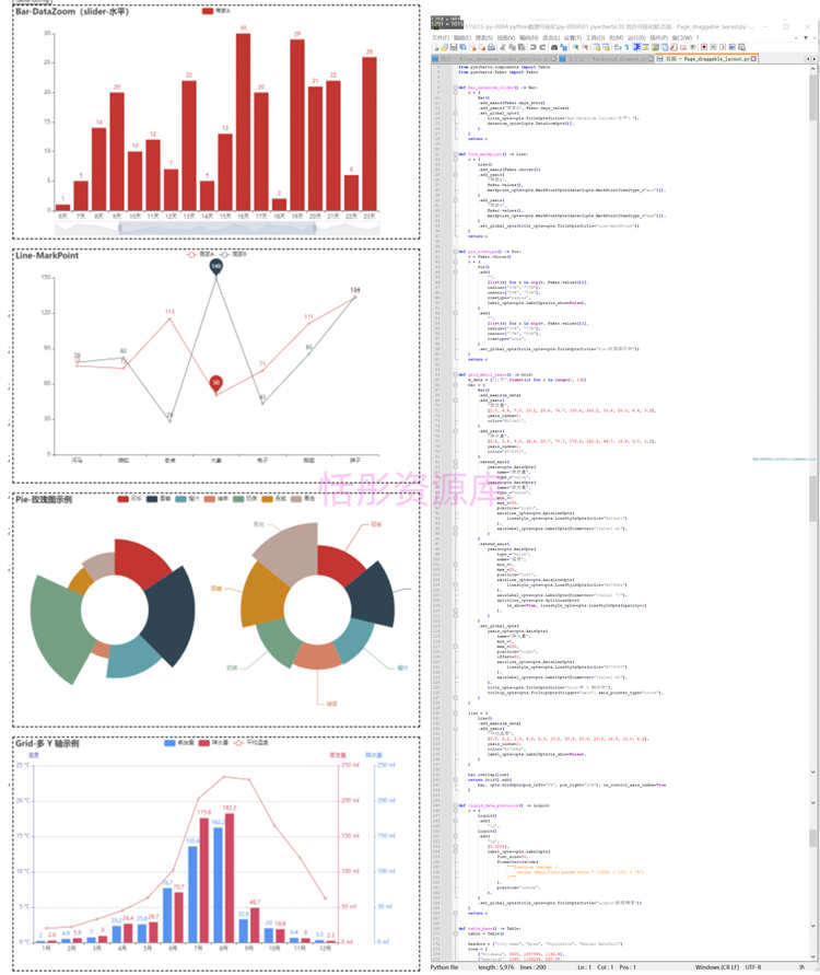 python数据分析可视化源码实例pyecharts 3D地图表绘制matplotlib