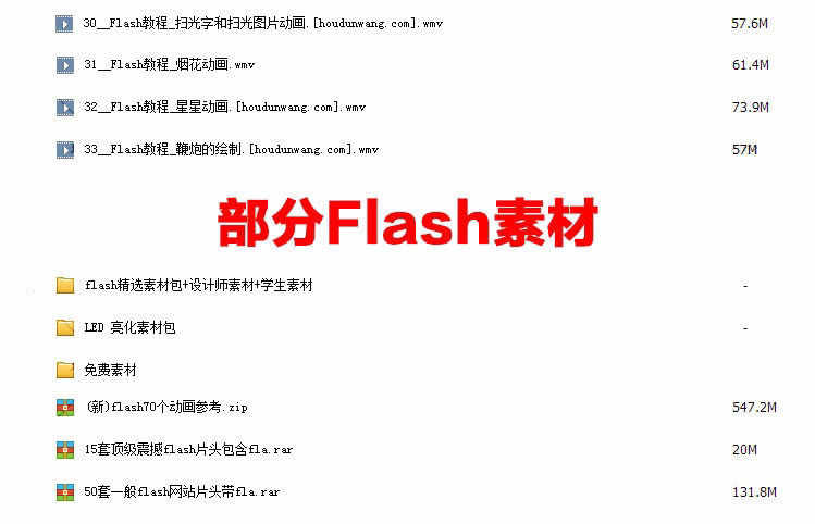 flash动画制作 视频教程 入门到精通flash教程 动画素材0基础速成