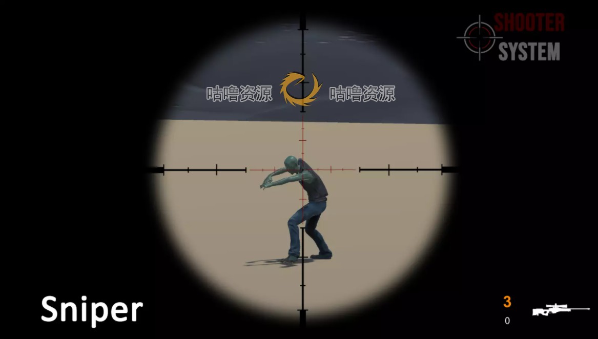 Unity 第三人称射击游戏项目模板源码 Shooter System 2.11包更新