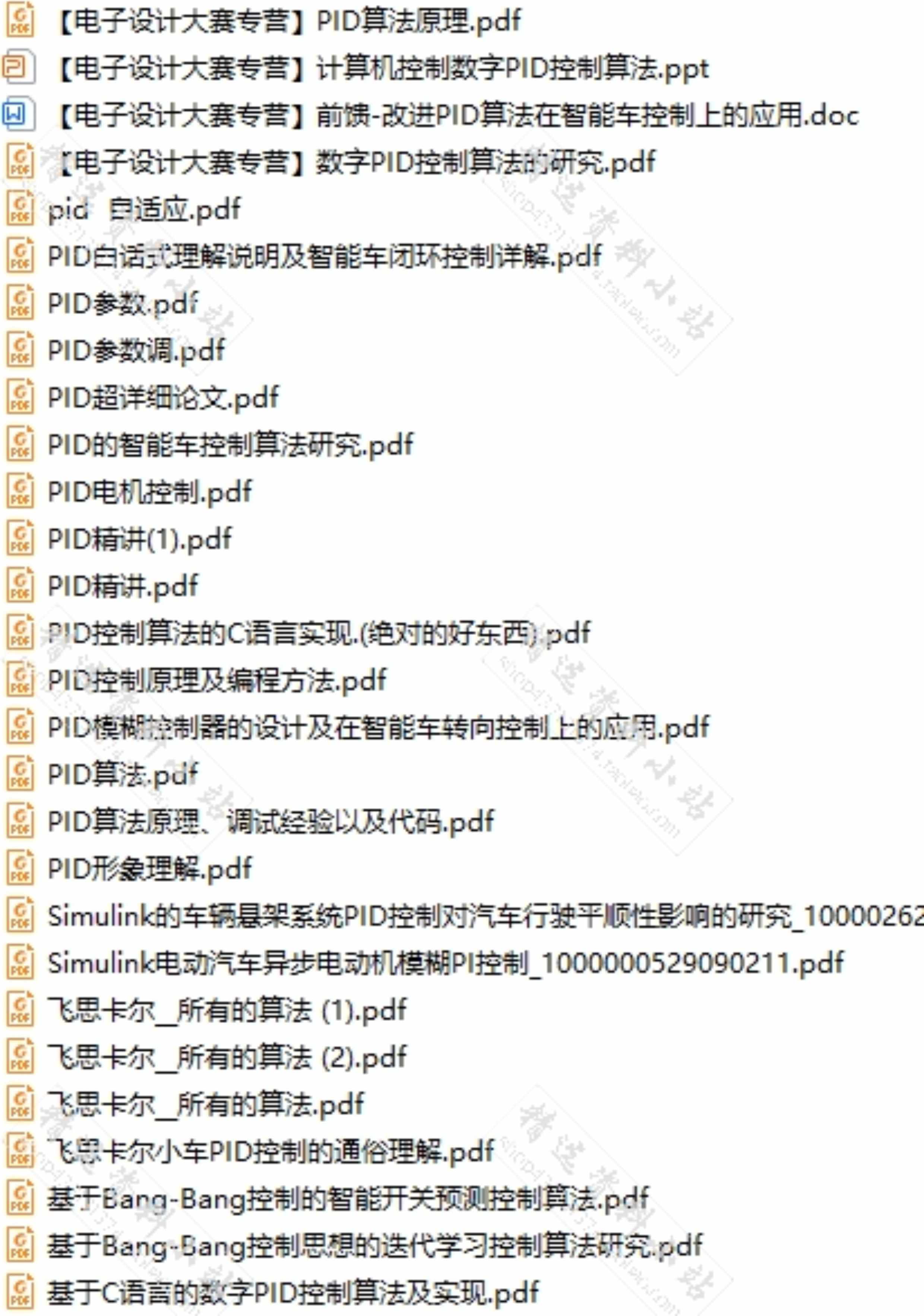 模糊PID控制算法学习参考资料合集matlab源码仿真程序示例文档