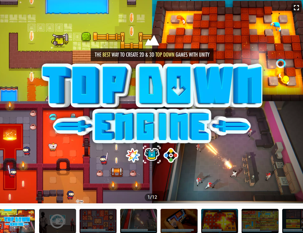 Unity3D TopDown Engine 3.2 自上而下游戏制作引擎项目模板源码