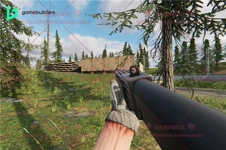 Unity3D 第一人称射击游戏模板 武器场景动画工程源文件代码素材