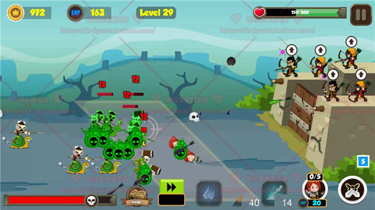 Unity 塔防游戏完整项目源码FORTRESS DEFENSE COMPLETE GAME 2.0