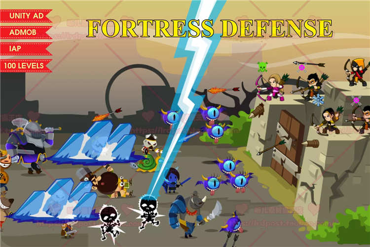 Unity 塔防游戏完整项目源码FORTRESS DEFENSE COMPLETE GAME 2.0