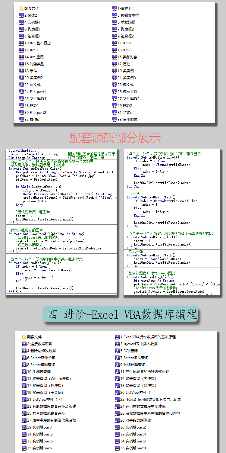 vba编程教程课程宏实例经典代码应用大全excel助手完整视频