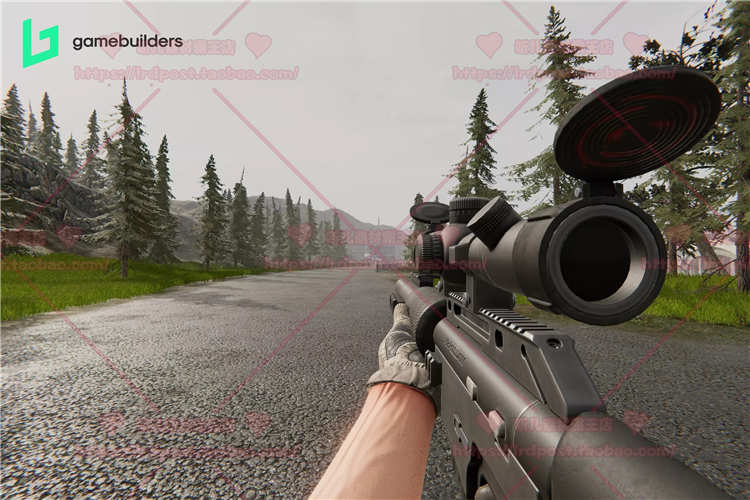 Unity3D 第一人称射击游戏模板 武器场景动画工程源文件代码素材