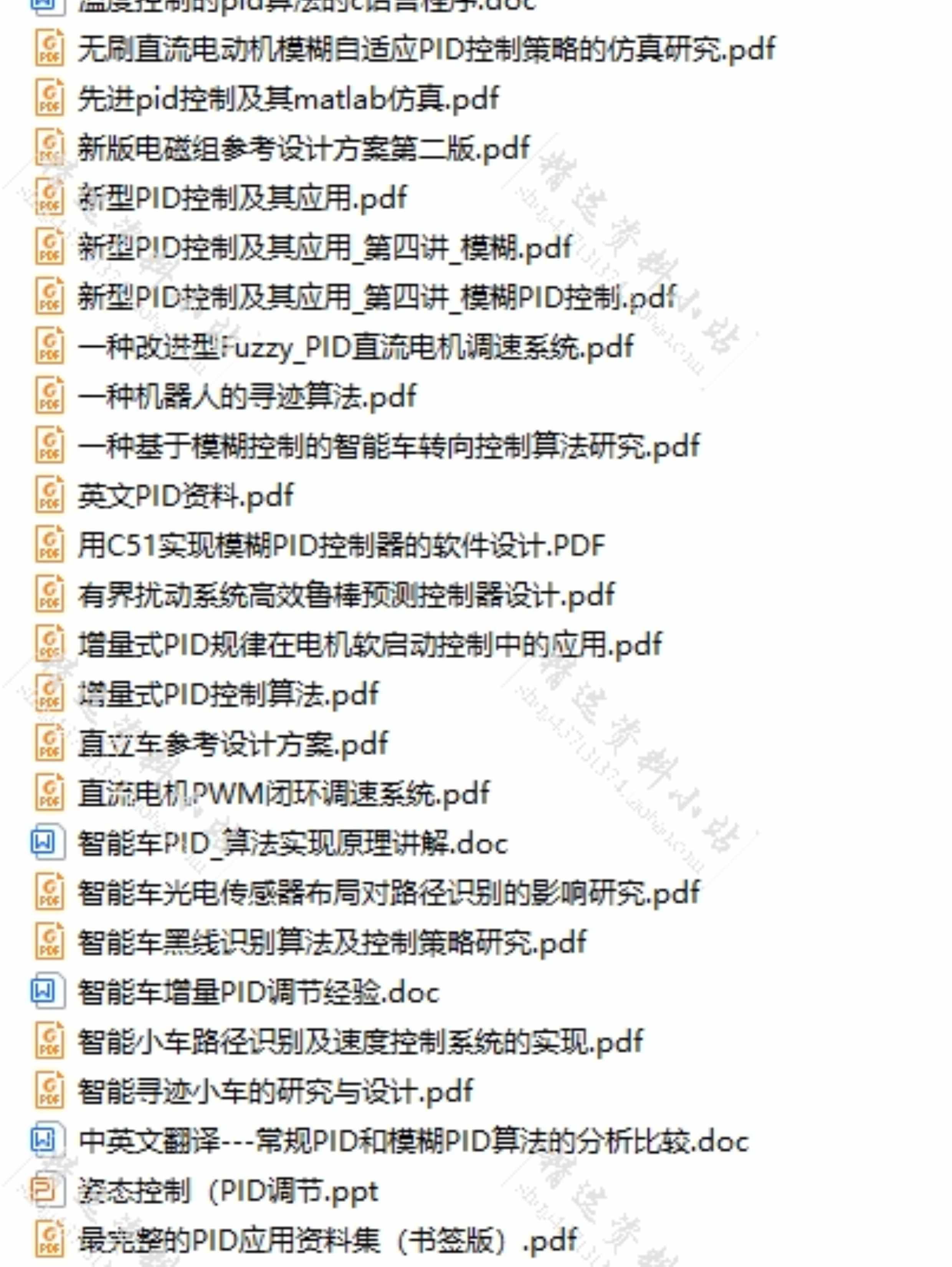 模糊PID控制算法学习参考资料合集matlab源码仿真程序示例文档