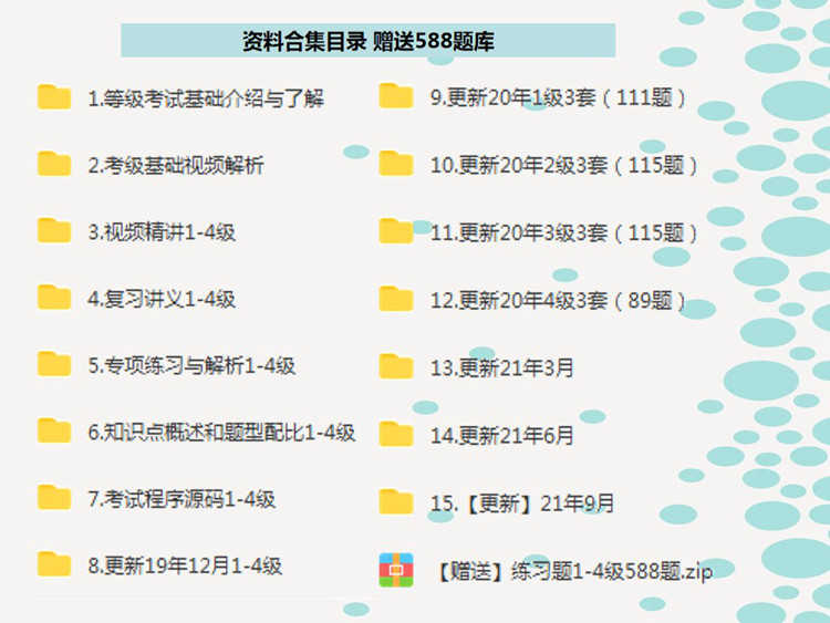 scratch编程等级考试一二三四级真题培训PPT讲义视频源码920题库
