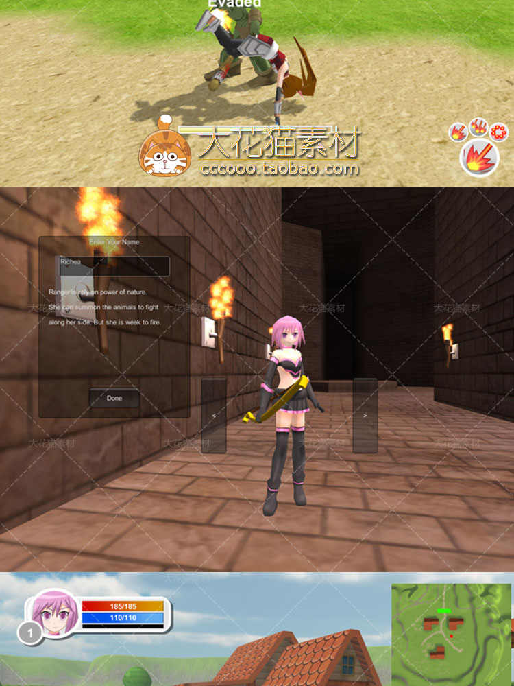 Unity3D Action-RPG Starter Kit 6v6.55c动作ARPG游戏项目源码