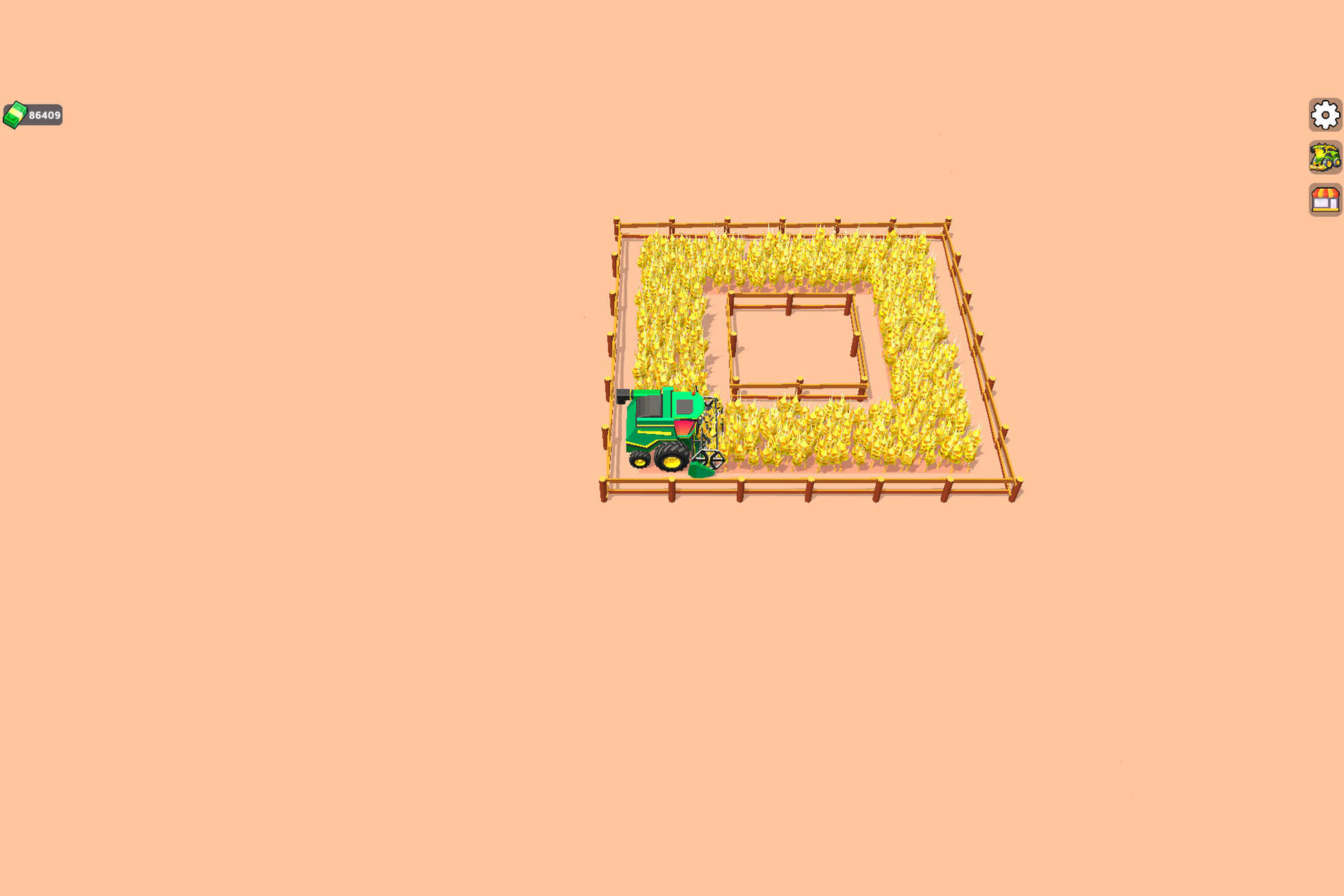 Unity Harvest Master 1.0 免费更新 农场机械收割小游戏源码模板